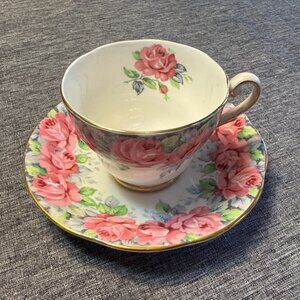 ROYAL STANDARD coffee cup & saucer Fine bone china England, "Rose of Sharon"